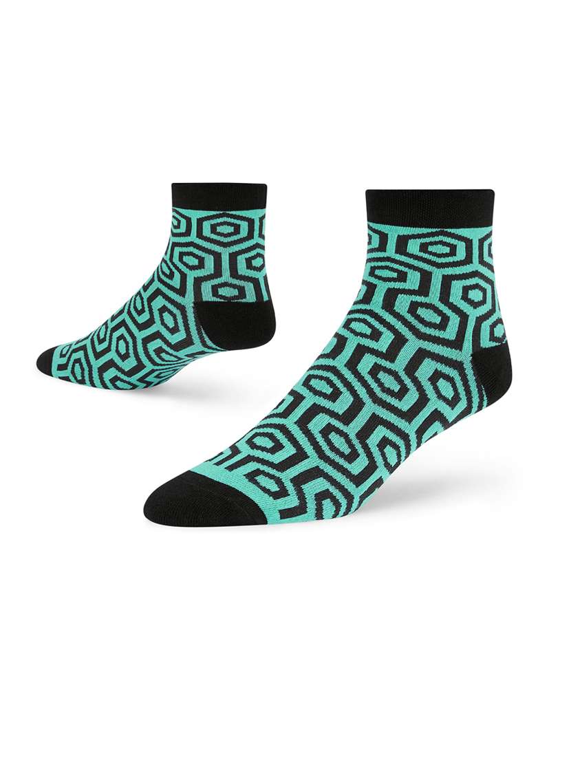 multi colored cotton ankle length socks - 20498504 -  Standard Image - 1