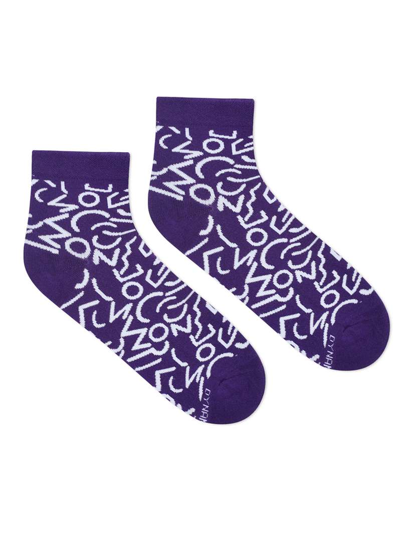 unisex purple ankle length socks  - 20498524 -  Standard Image - 1
