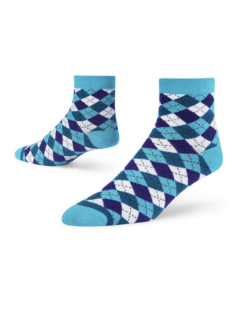 unisex multi colored ankle length socks combo - 20498526 - Standard Image - 4