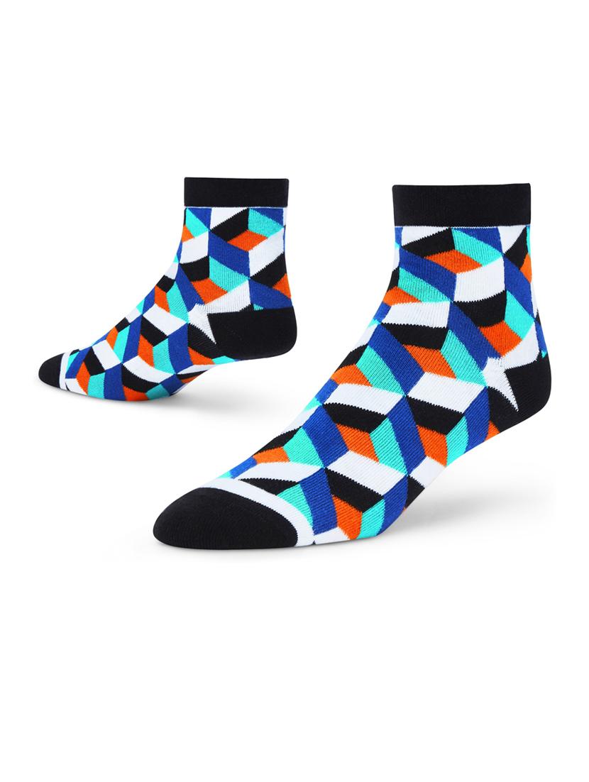 unisex multi colored ankle length socks combo - 20498534 - Standard Image - 1