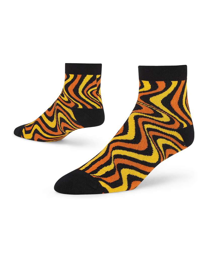 unisex multi colored ankle length socks combo - 20498543 -  Standard Image - 1