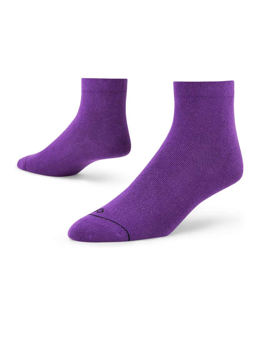 unisex solid ankle length socks combo - 20498570 -  Standard Image - 1