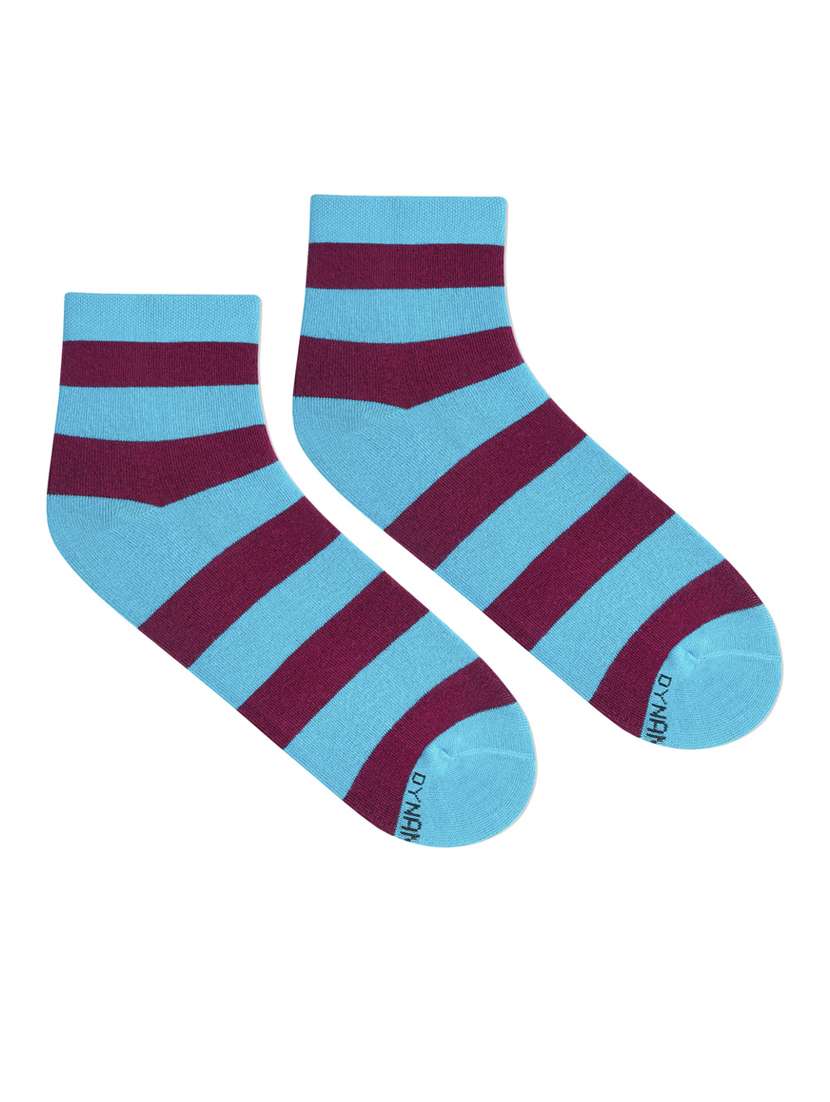 unisex striped ankle length socks - 20498580 -  Standard Image - 1