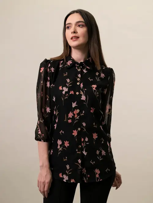 floral printed regular shirt - 20498751 -  Standard Image - 0