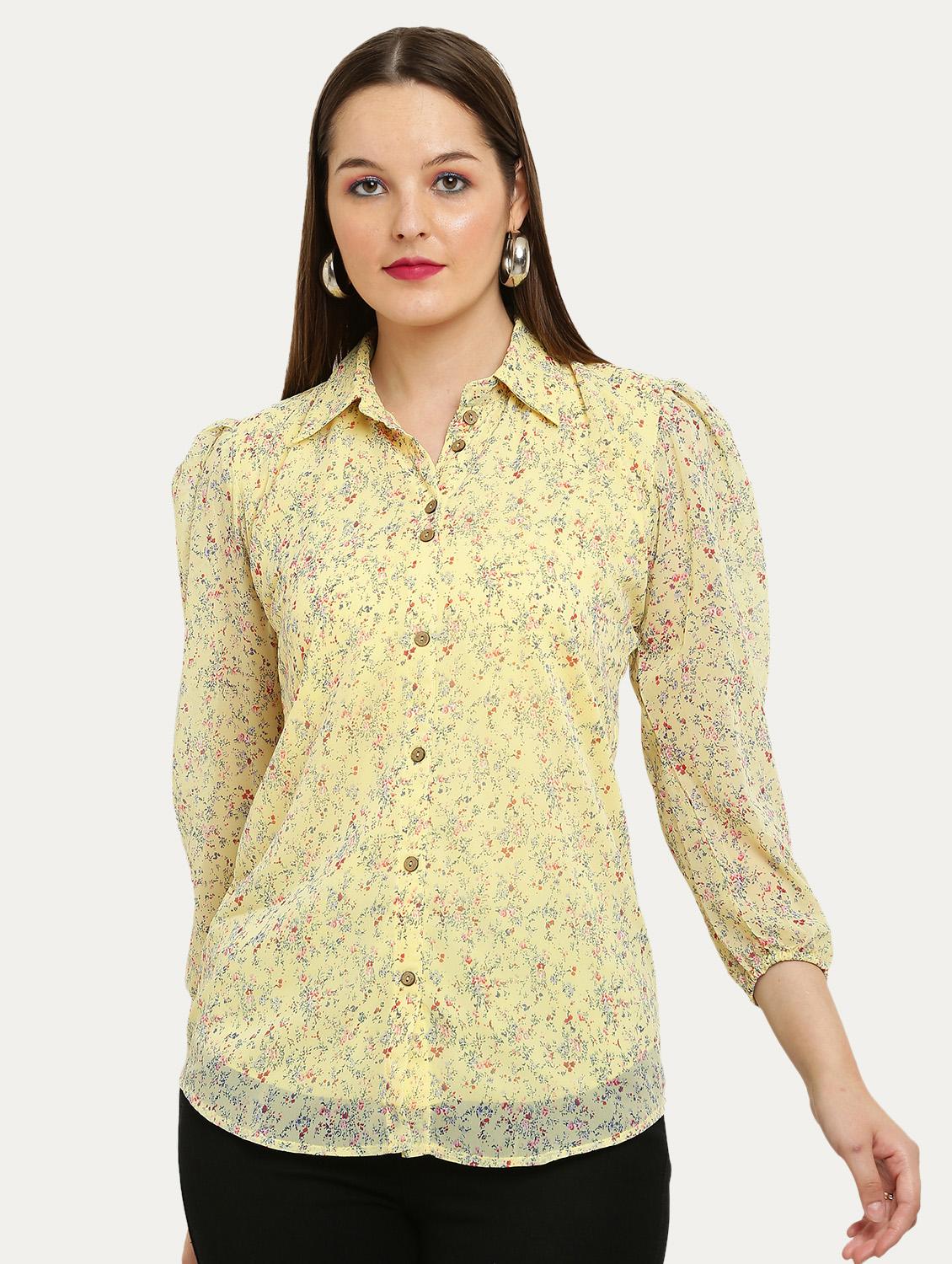 floral printed regular shirt - 20498753 -  Zoom Image - 0