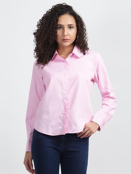 pink stripes formal shirt - 20498982 - Standard Image - 0