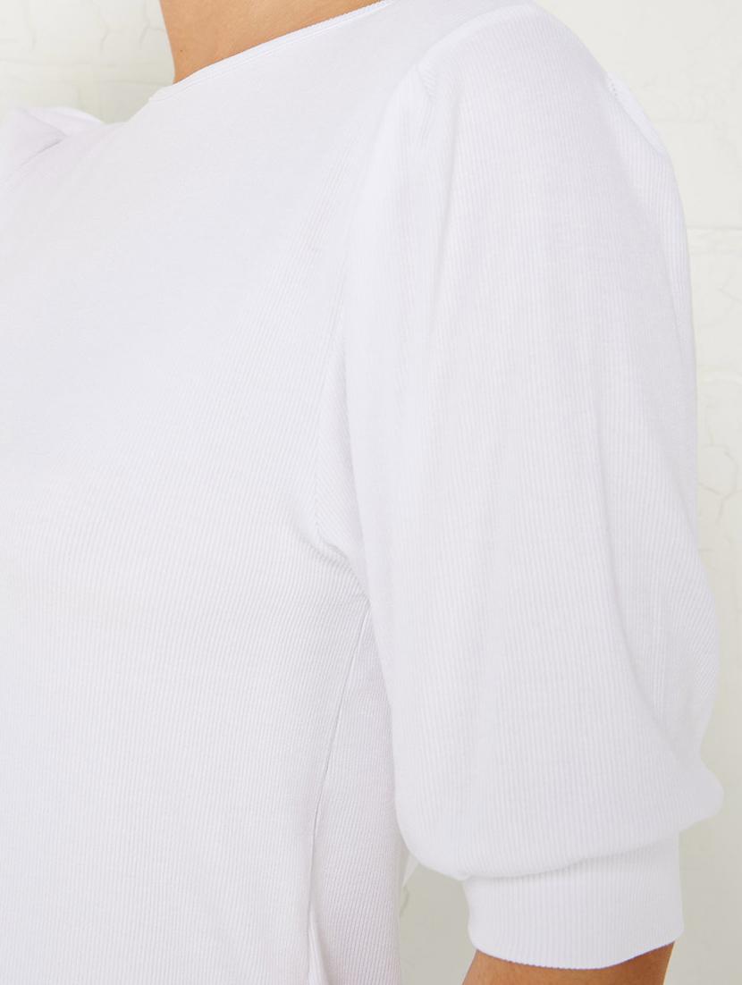 white solid straight top - 20500697 - Standard Image - 4