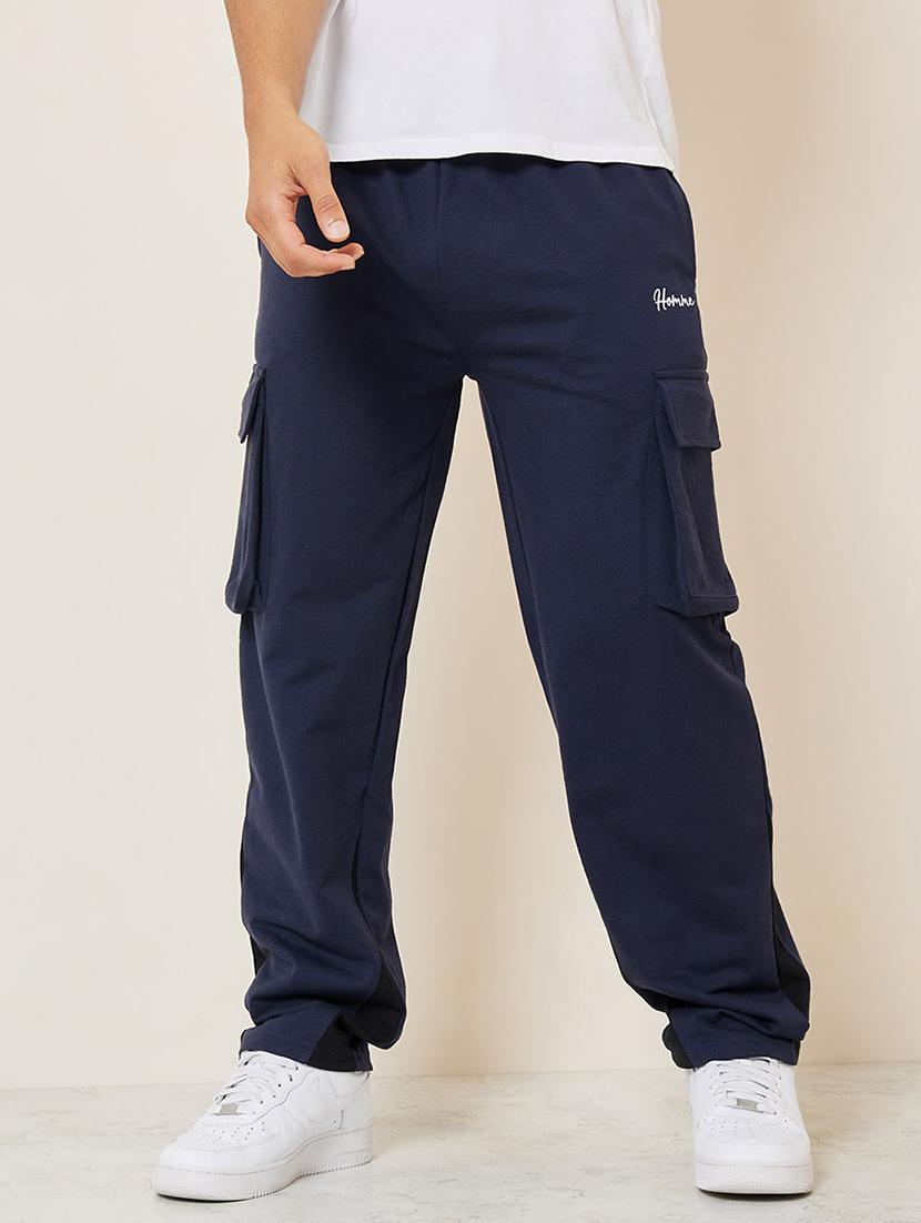 men solid cargo mid rise jogger - 20501259 - Standard Image - 1