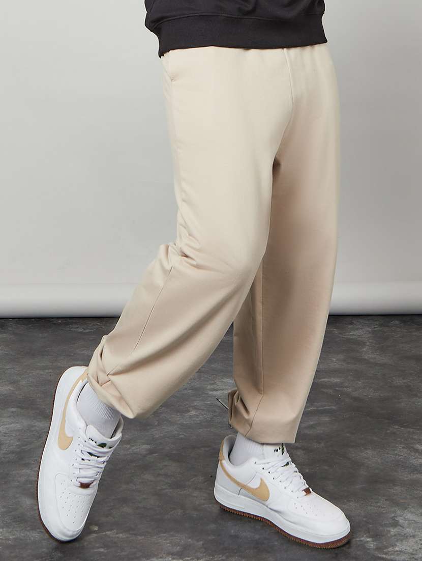 men solid jogger