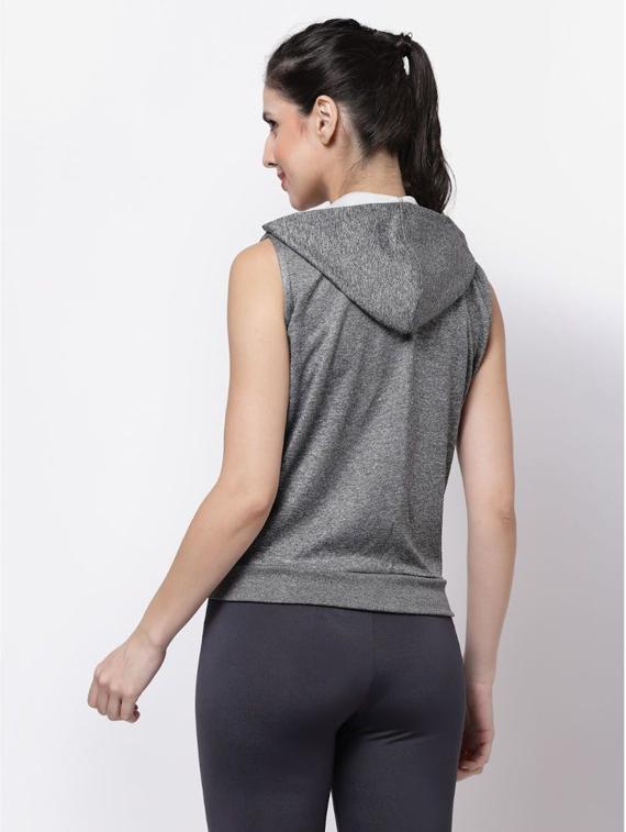 grey hooded regular jacket - 20501522 - Standard Image - 1