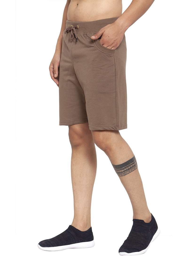 men solid cotton bermudas shorts - 20501576 -  Standard Image - 1
