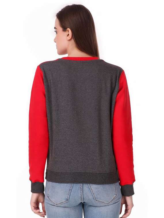 women color blocked button sweatshirt - 20501654 - Standard Image - 1