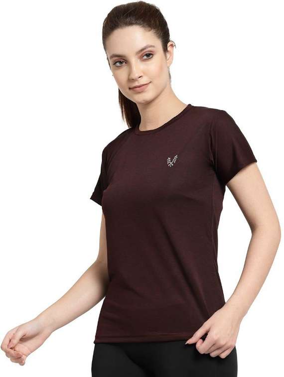 women's plain round neck t-shirt - 20501749 -  Standard Image - 1