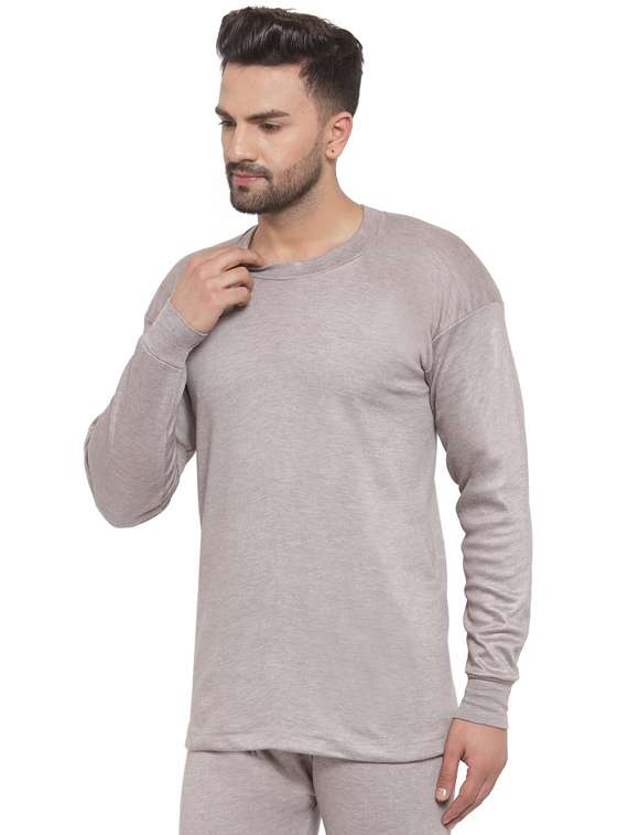 men full sleeve thermal top - 20501866 -  Standard Image - 1