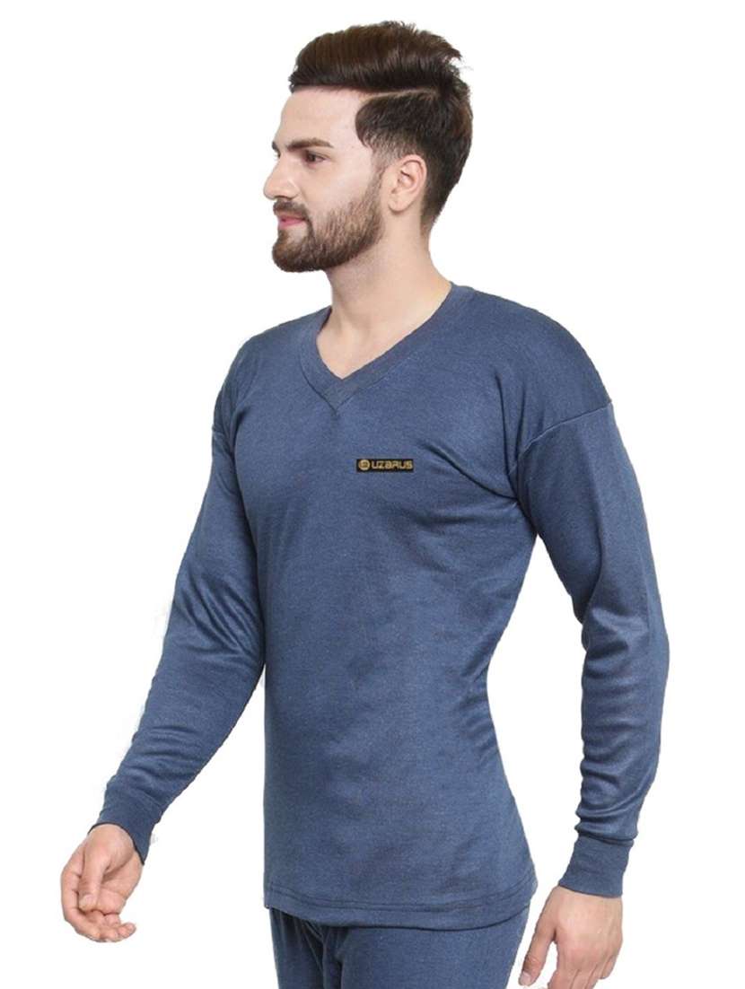 men full sleeve thermal top - 20501969 - Standard Image - 1