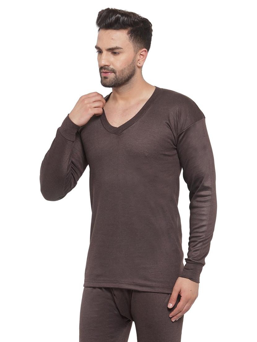 men full sleeve thermal top - 20501975 - Standard Image - 1