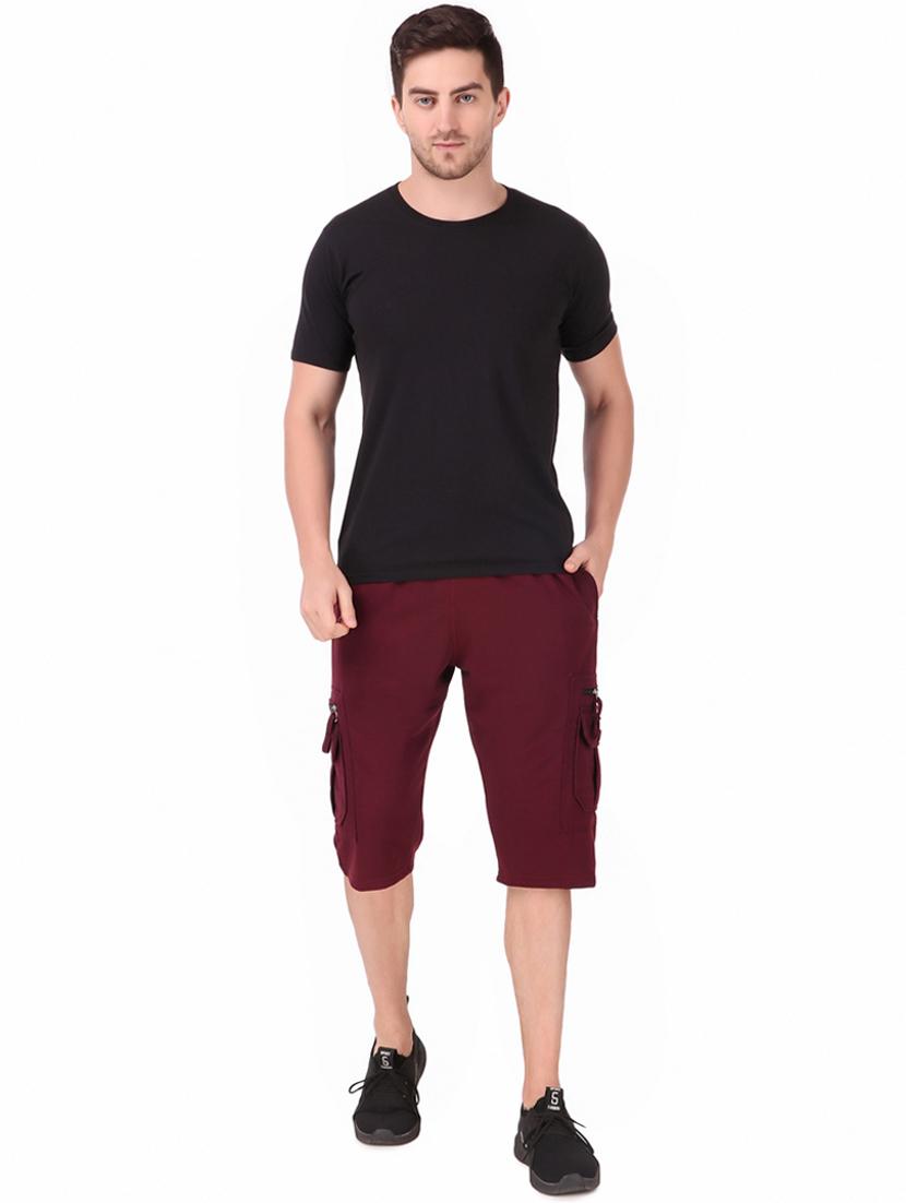 men mid rise cotton three- fourth - 20502107 - Standard Image - 1