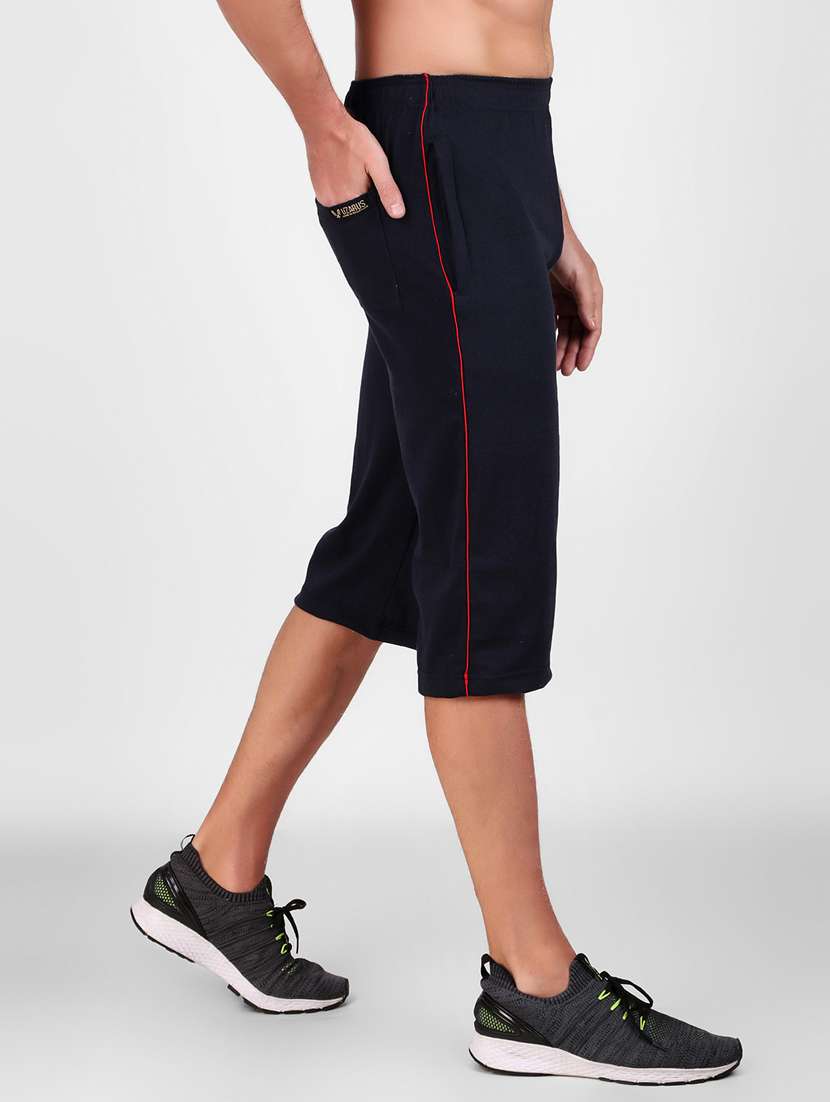 men mid rise cotton three- fourth - 20502117 -  Standard Image - 1