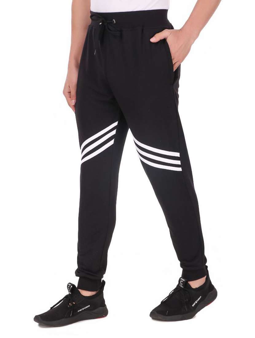 men black mid rise full length jogger - 20502266 -  Standard Image - 1