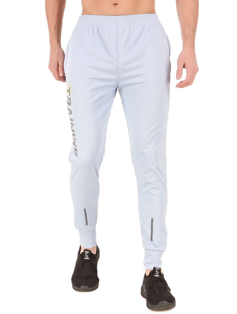 light blue polyester joggers track pant