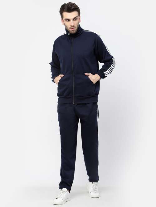 men side striped full length track suit - 20502492 - Standard Image - 0