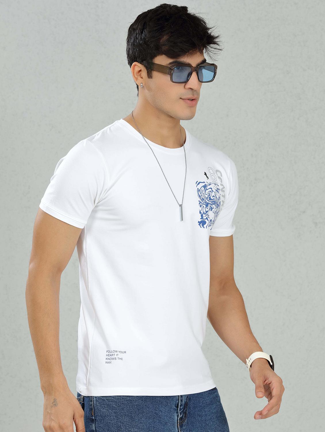 men white cotton regular t-shirt - 20502926 - Standard Image - 1