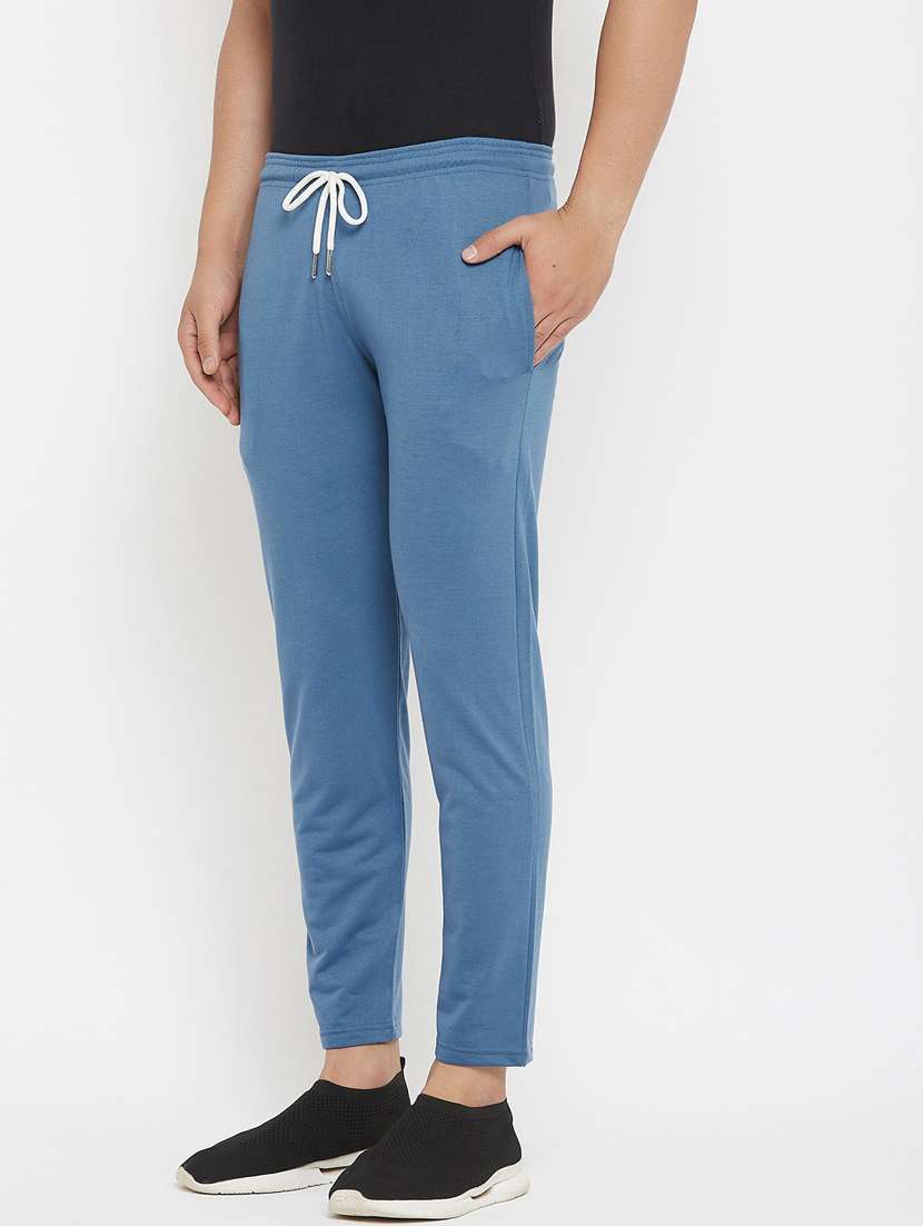 men solid cotton track pant - 20506423 - Standard Image - 1