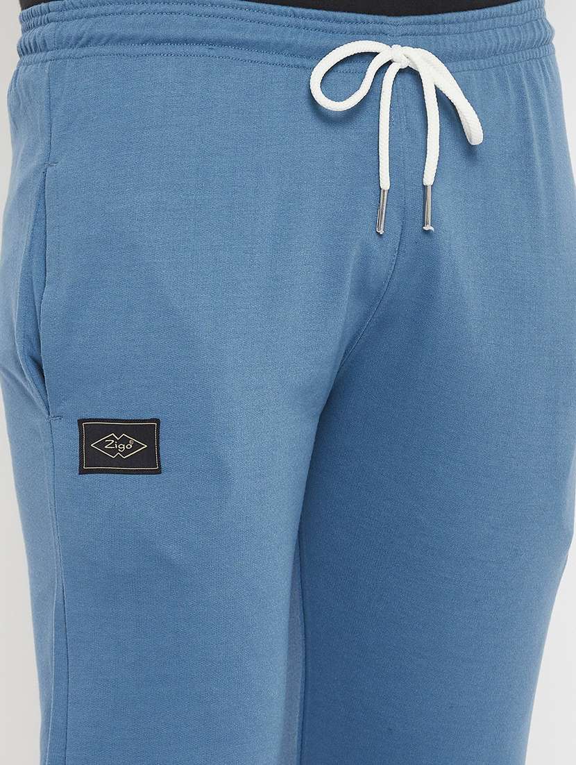 men solid cotton track pant - 20506423 - Standard Image - 4