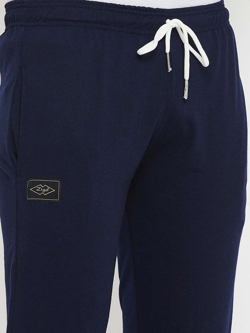 men solid cotton track pant - 20506424 -  Standard Image - 4