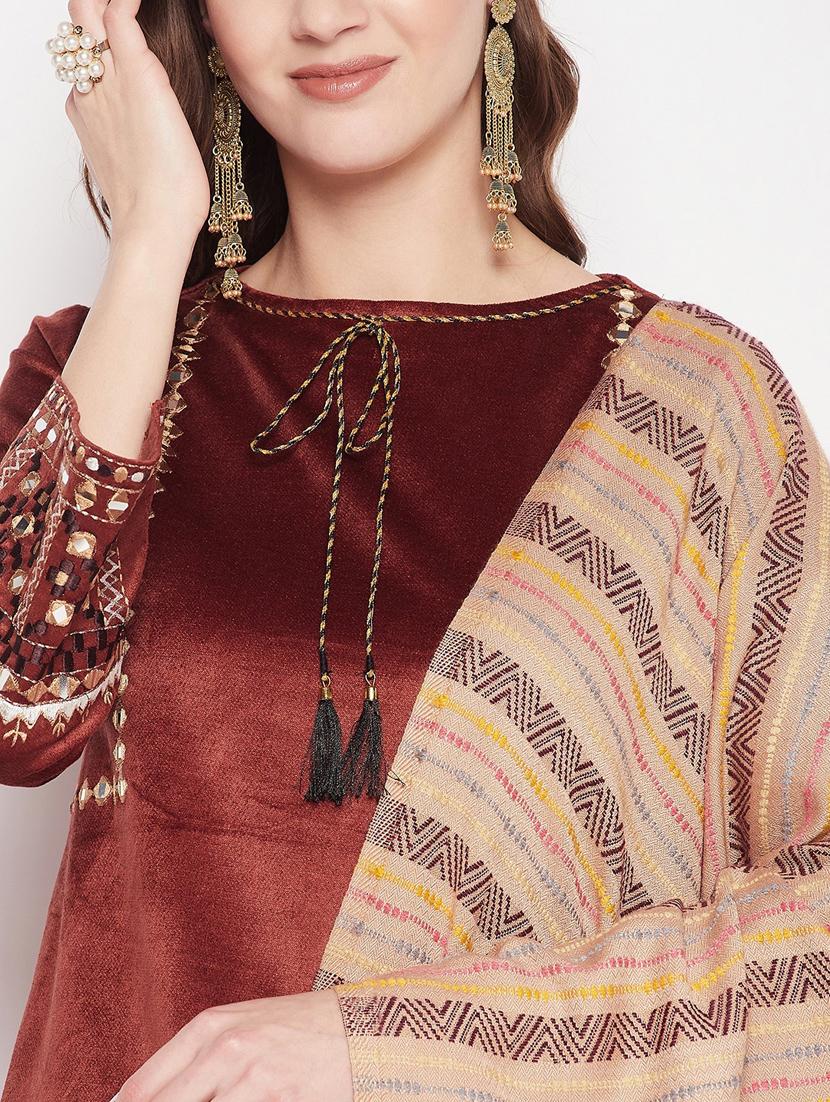 brown long sleeve suit set - 20506619 - Standard Image - 4