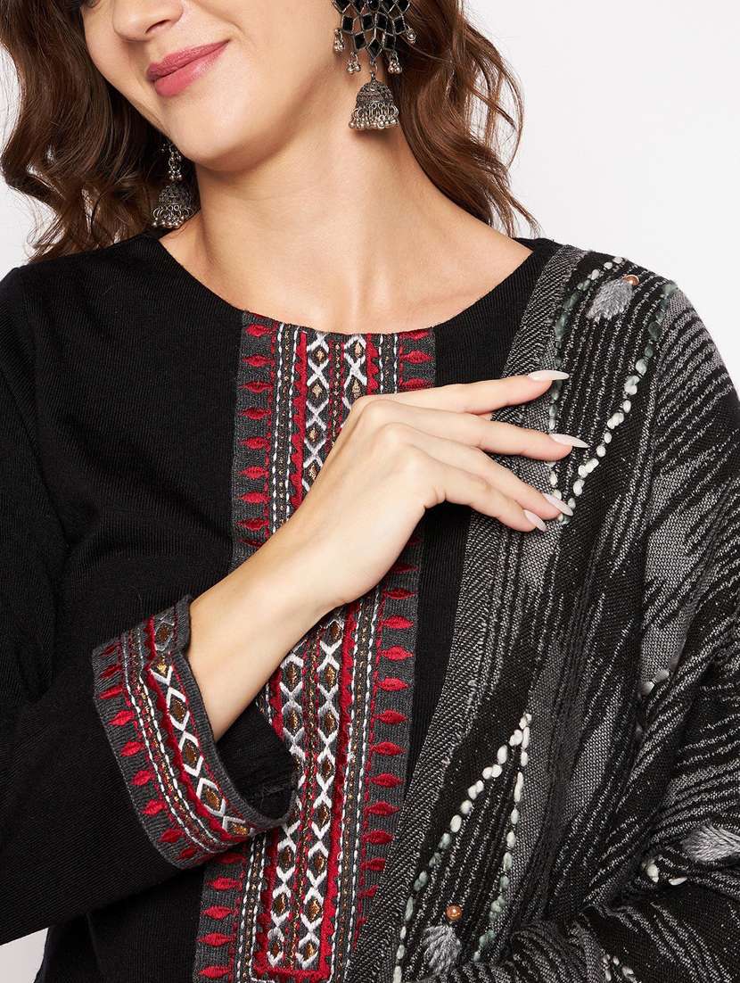 women embroidered kurta pant set with dupatta - 20506722 - Standard Image - 4