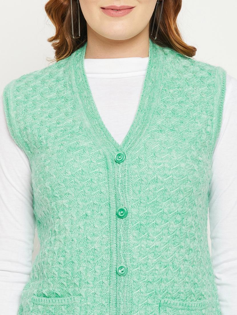 women ai aqua sleeveless cardigan - 20507033 - Standard Image - 4