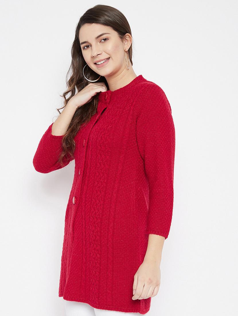 women red wool blend cardigan - 20507042 -  Standard Image - 1