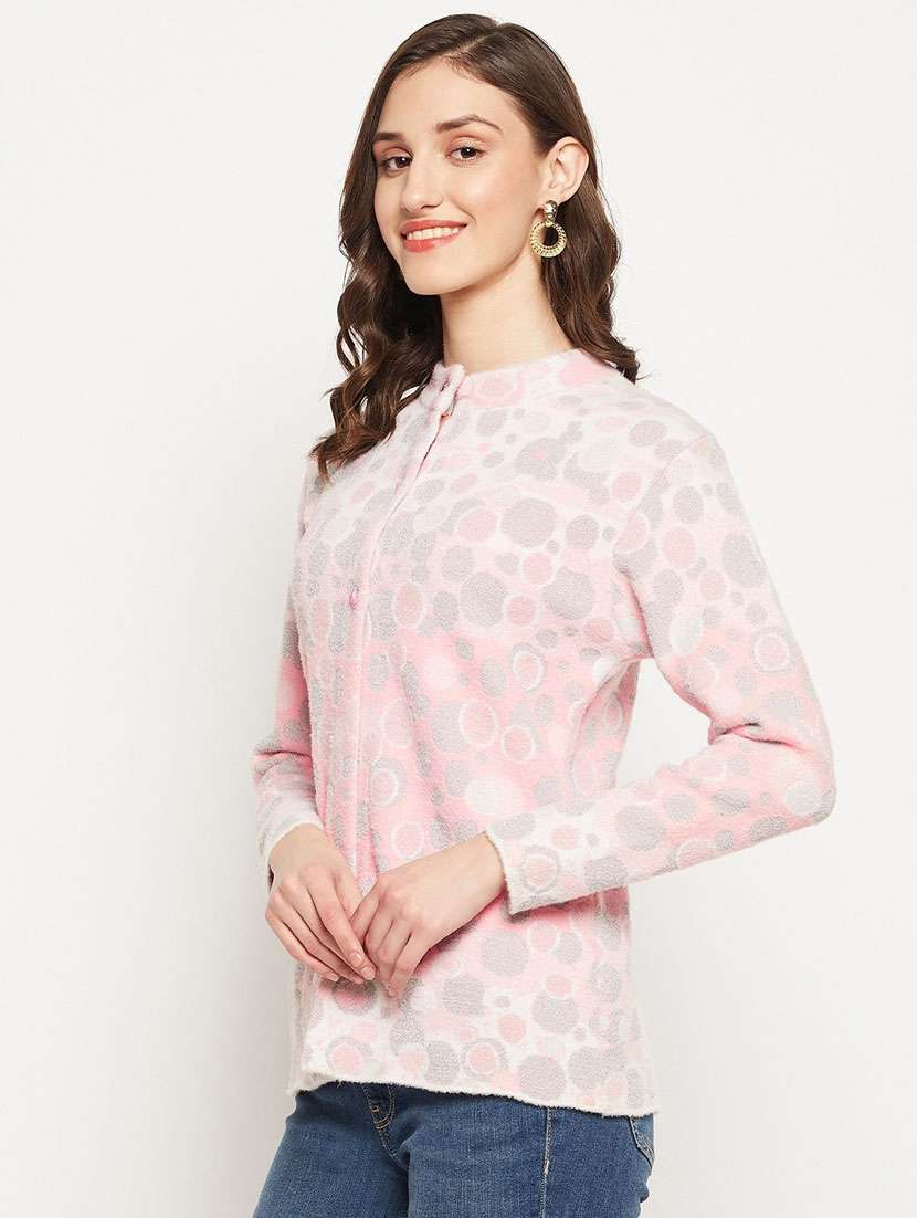 women rosewater wool blend cardigan - 20507224 -  Standard Image - 1