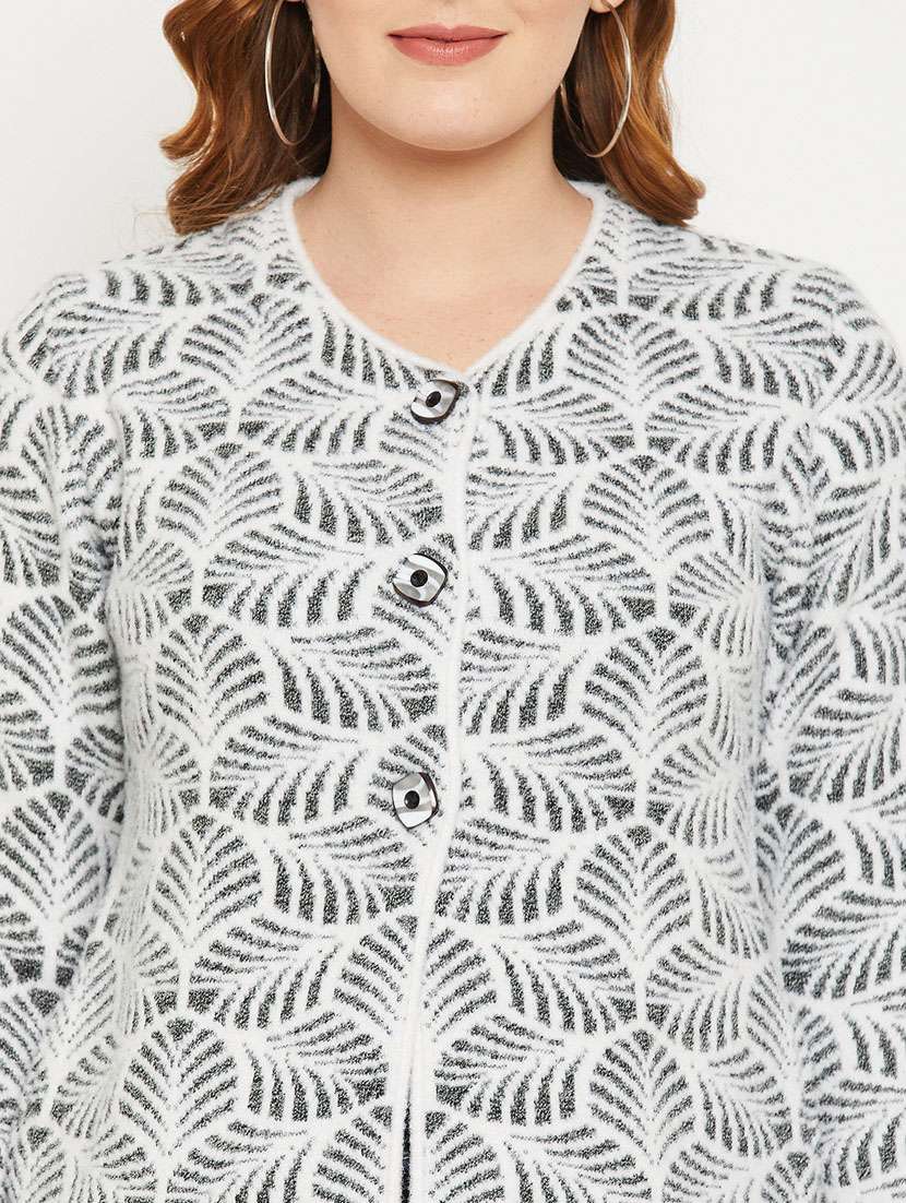 women white wool blend cardigan - 20507229 - Standard Image - 4