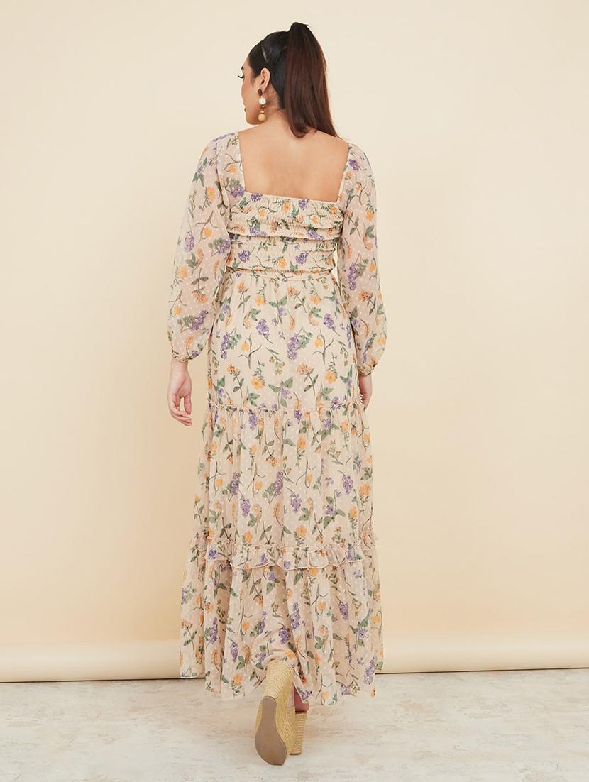 women floral tiered maxi dress - 20507447 - Standard Image - 1