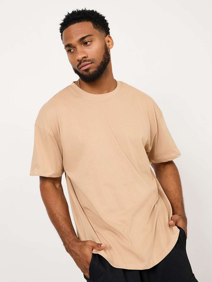 men's solid oversized t-shirt