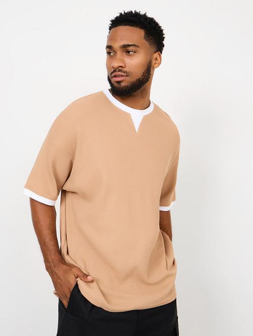 men's solid oversized t-shirt - 20508037 -  Standard Image - 0