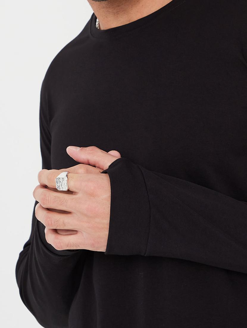 men solid round neck t-shirt - 20508159 - Standard Image - 4