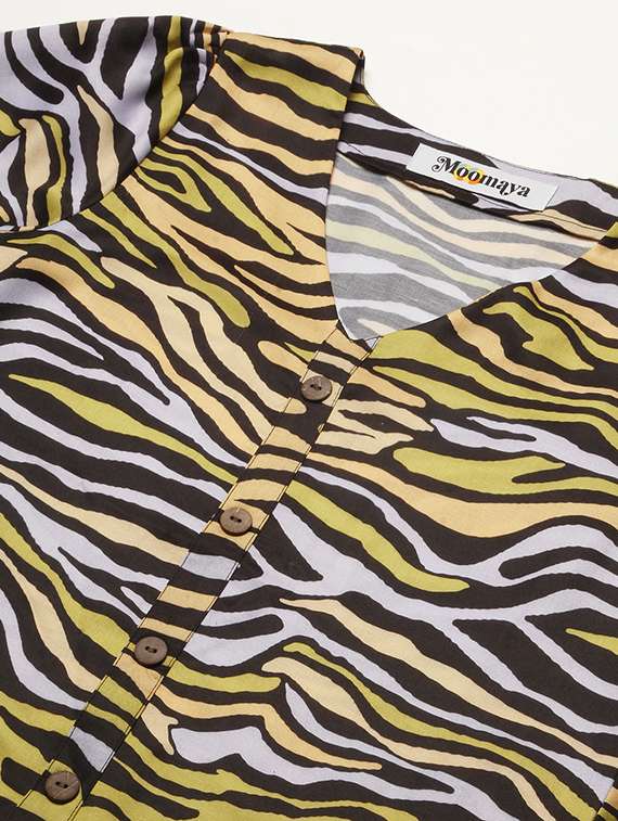 women multi colored polyester regular top - 20508838 -  Standard Image - 4