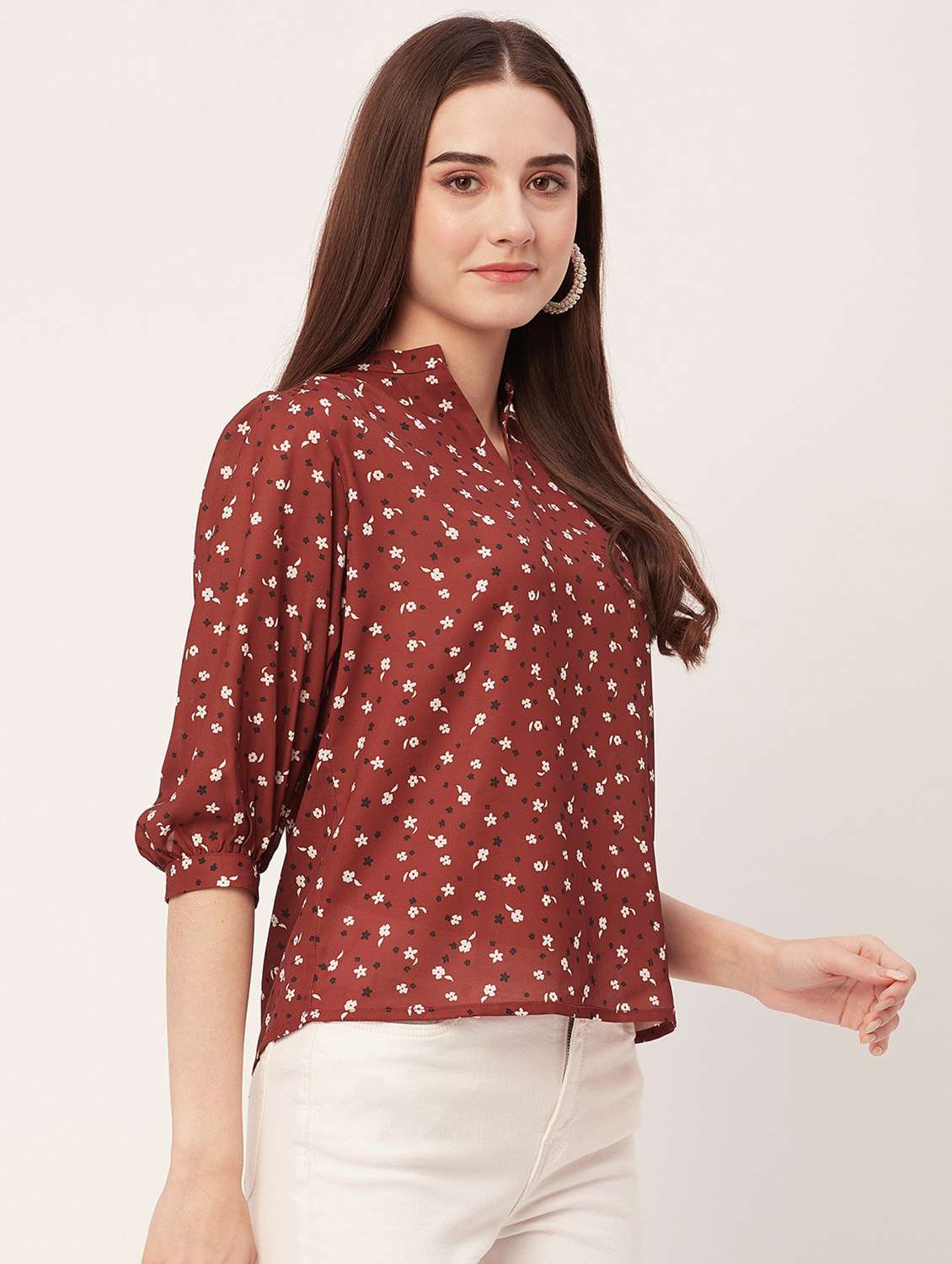 women printed regular top - 20508841 -  Standard Image - 1