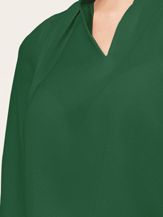 women green poly moss regular top - 20508844 - Standard Image - 4