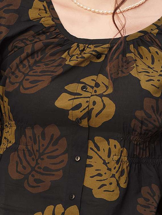 women tropical printed crop top - 20508851 - Standard Image - 4