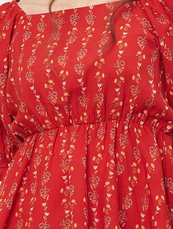 women printed peplum top - 20508869 -  Standard Image - 4