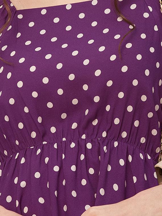 women printed peplum top - 20508871 - Standard Image - 4