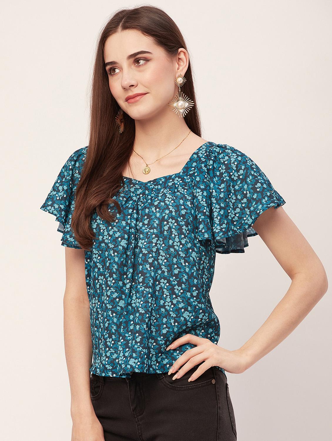 women printed regular top - 20508879 - Standard Image - 1
