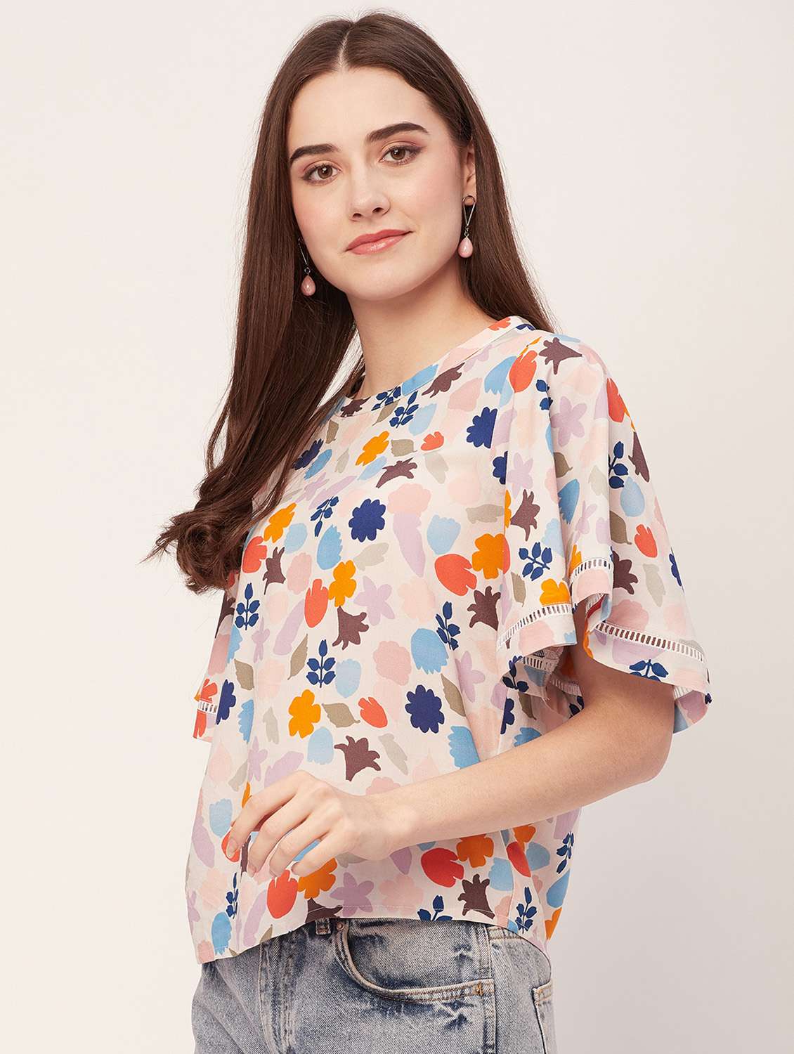 women all over printed regular top - 20508881 -  Standard Image - 1