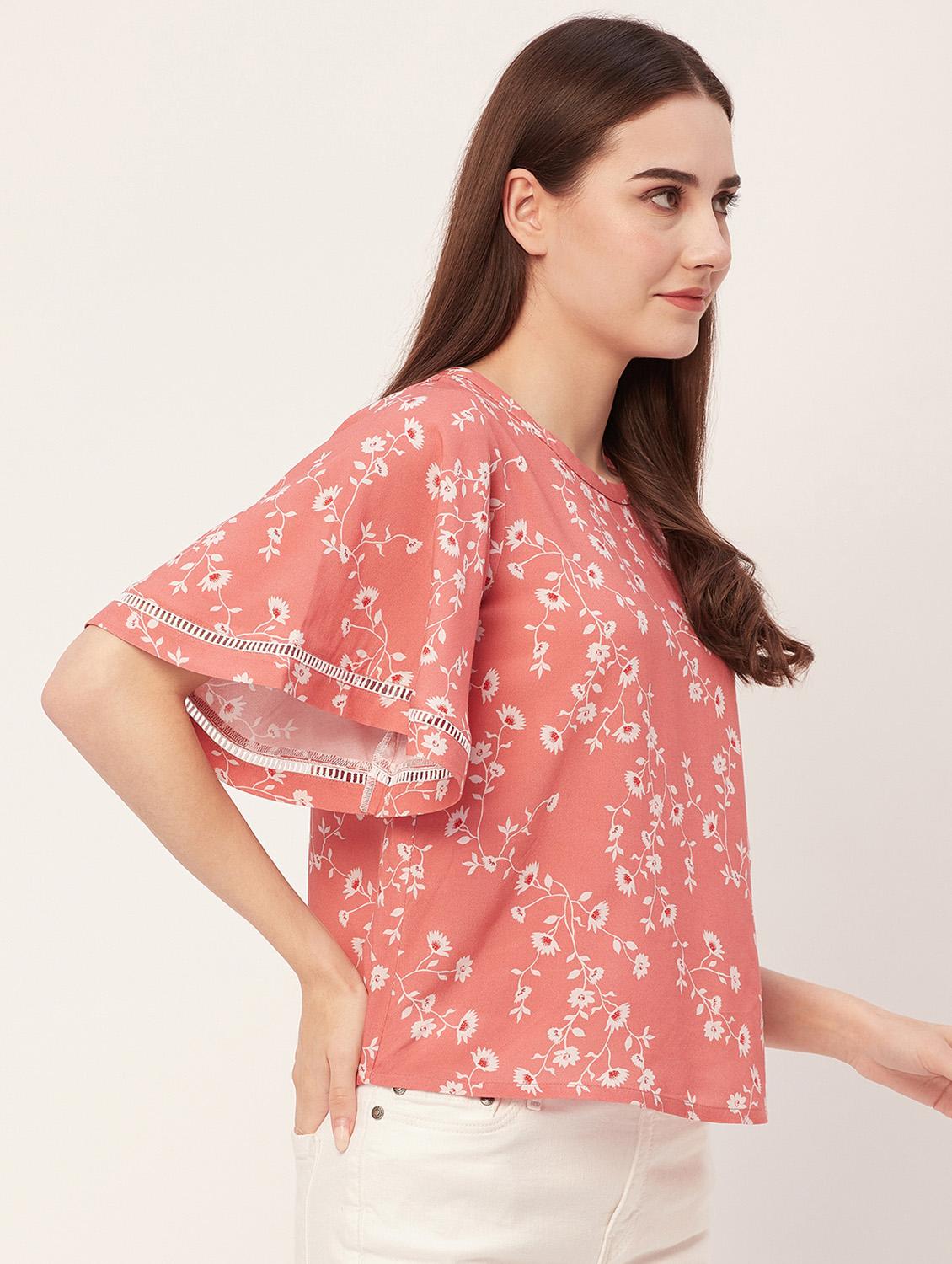 women floral printed regular top - 20508883 - Standard Image - 1