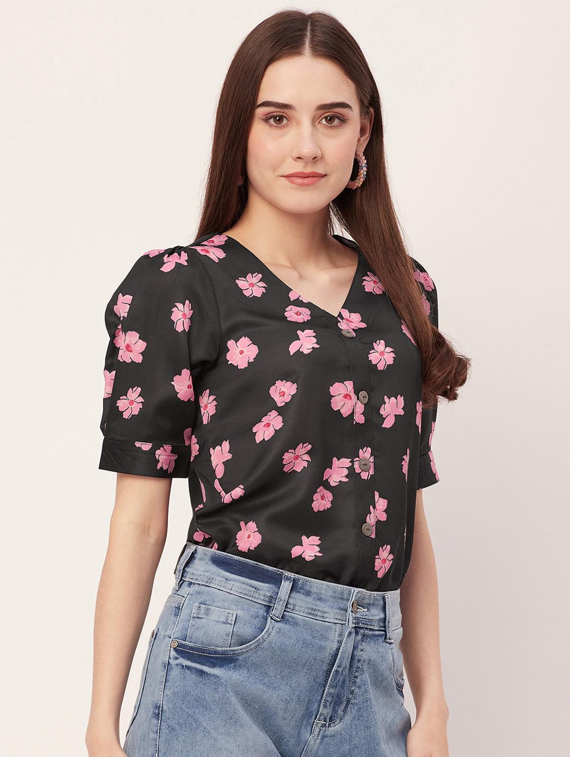 women floral printed regular top - 20508884 -  Standard Image - 1