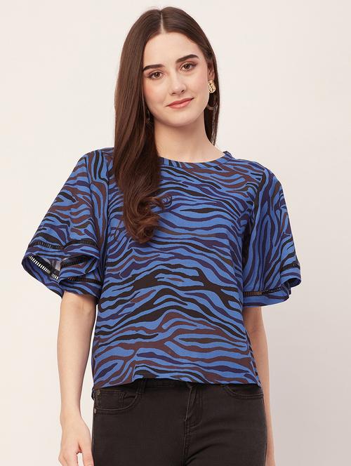 women animal print regular top - 20508885 -  Standard Image - 0